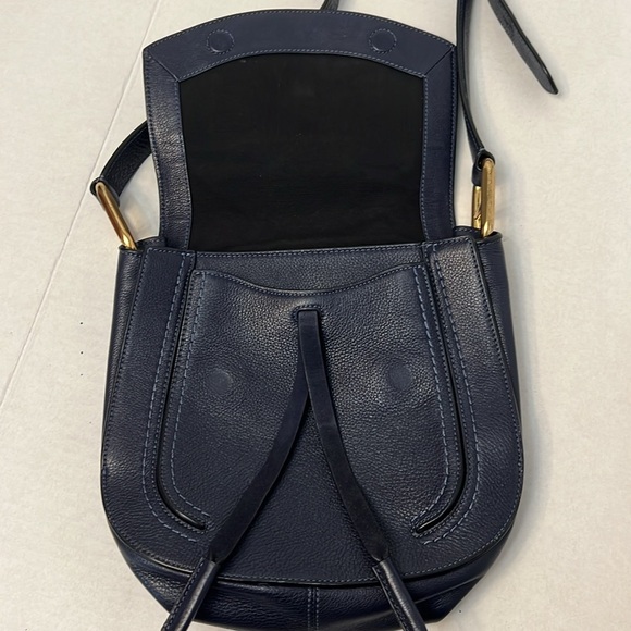 MARC JACOBS BLUE LEATHER CROSSBODY SADDLE BAG - Picture 8 of 16